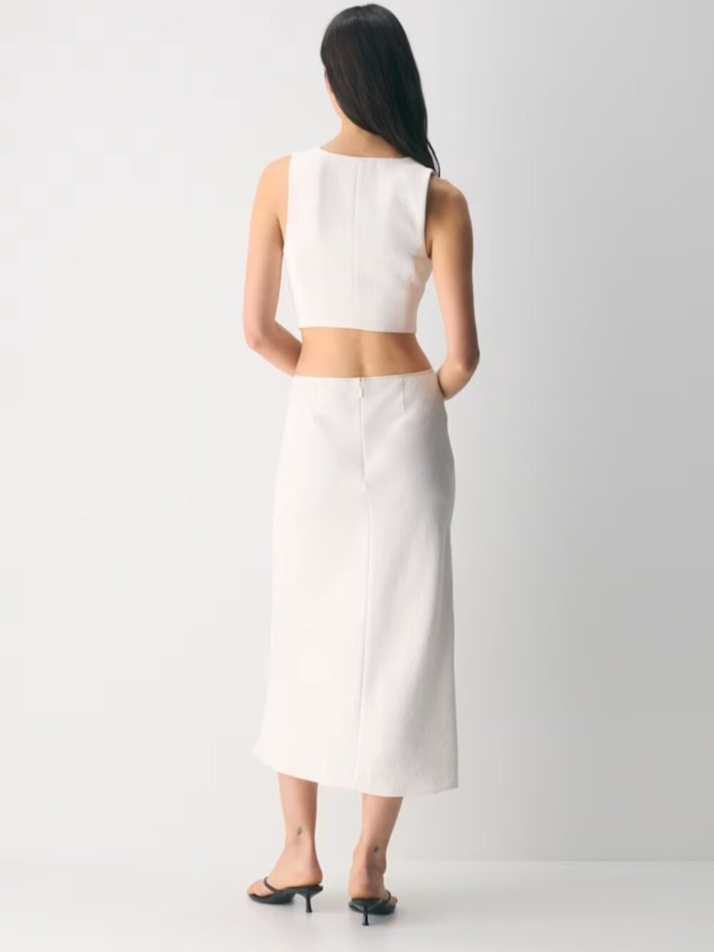 NWT Aritzia WILFRED Pacino Vest - Crepette - Light Birch 10 - Picture 5 of 8